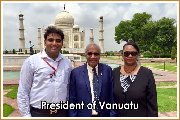 President of Vanuatu on a TajCalling tour