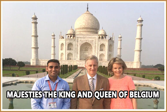 King and Queen on Belgium on a TajCalling tour