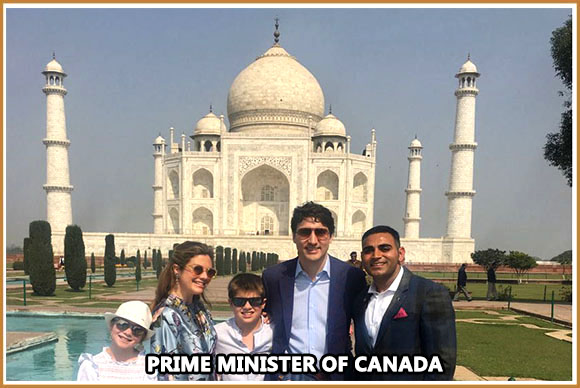 Mr Justin Trudeau on a TajCalling tour
