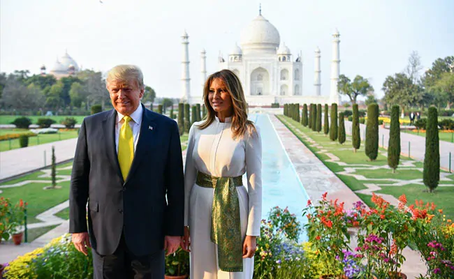 Donald Trump and Ivanka Trump on a tour with Taj Calling